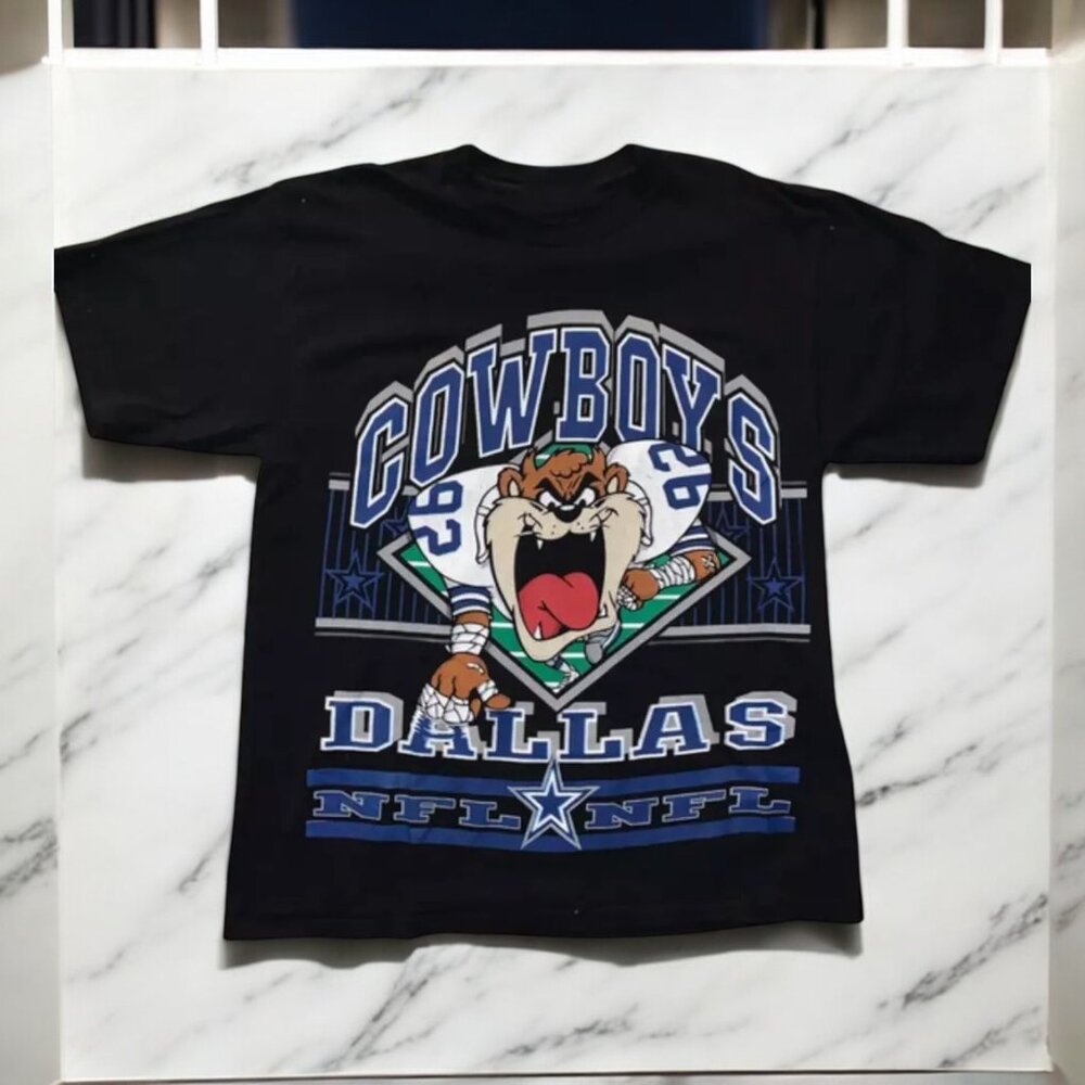 Looney Tunes Dallas Cowboys  90s black T shirt Unisex Men Women HN1548
